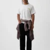 T-shirt graphique ample en coton épais