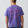 T-shirt graphique ample en coton épais