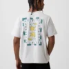 T-shirt graphique ample en coton épais