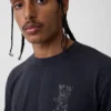T-shirt graphique ample en coton épais