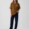 T-shirt graphique ample en coton épais