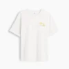 T-shirt graphique ample en coton épais