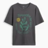 T-shirt graphique ample en coton épais