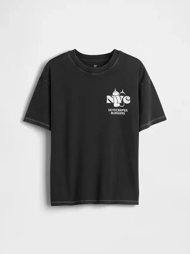 T-shirt graphique ample pour enfant