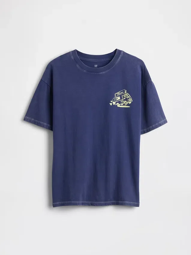 T-shirt graphique ample pour enfant