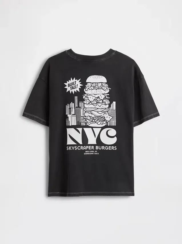 T-shirt graphique ample pour enfant