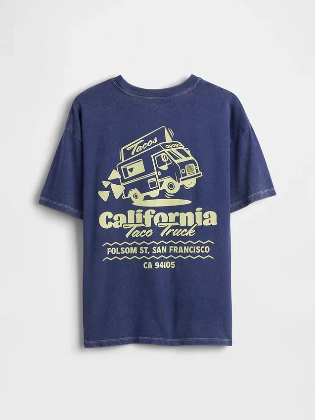 T-shirt graphique ample pour enfant