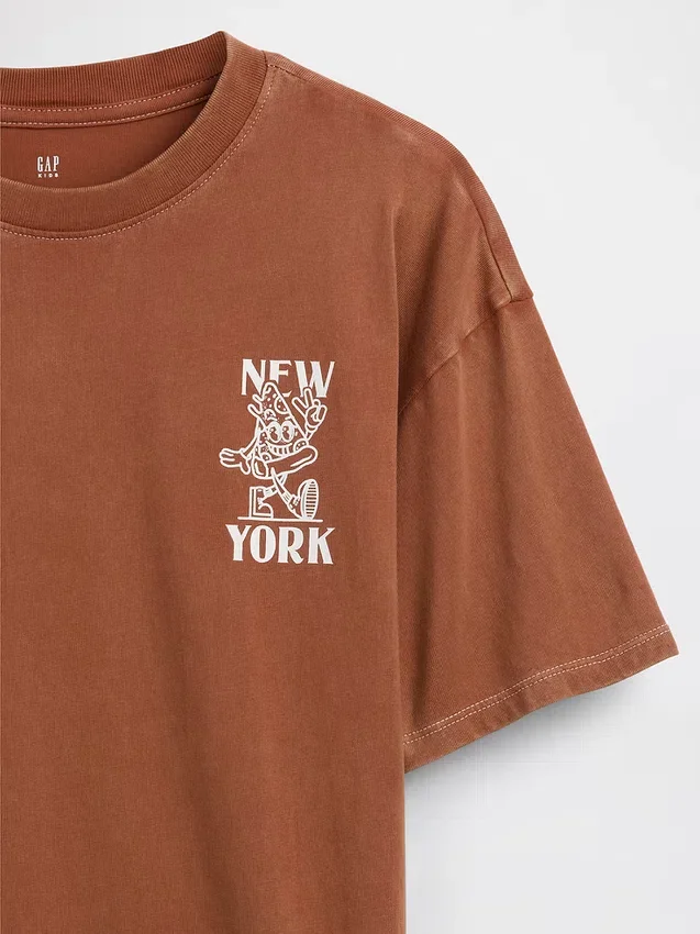 T-shirt graphique ample pour enfant