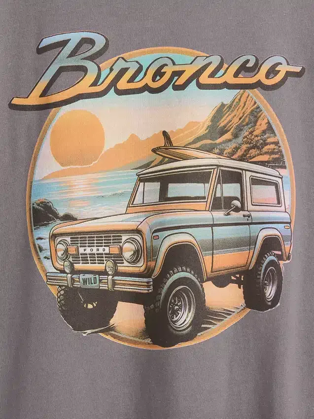 T-shirt graphique ample pour enfant