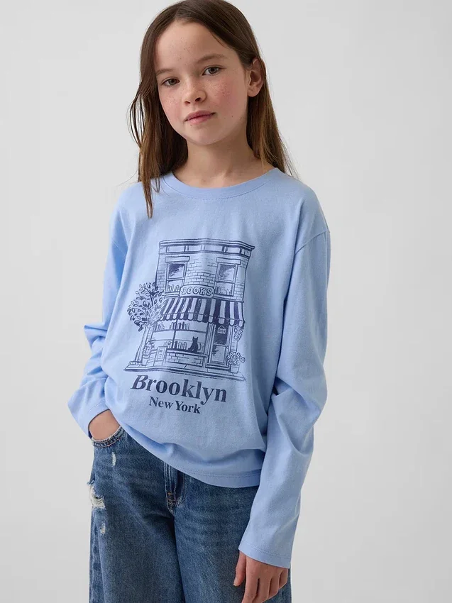 T-shirt graphique ample pour enfants