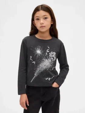 T-shirt graphique ample pour enfants