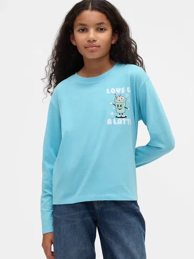 T-shirt graphique ample pour enfants