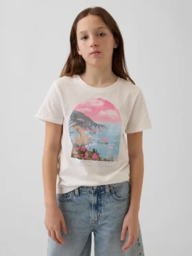 T-shirt graphique ample pour enfants