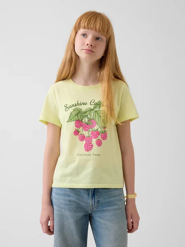 T-shirt graphique ample pour enfants