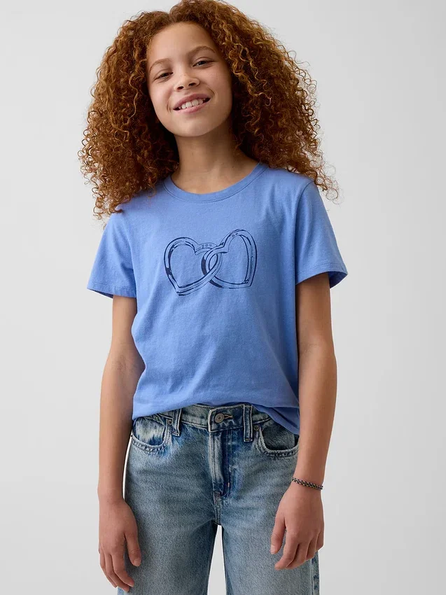 T-shirt graphique ample pour enfants