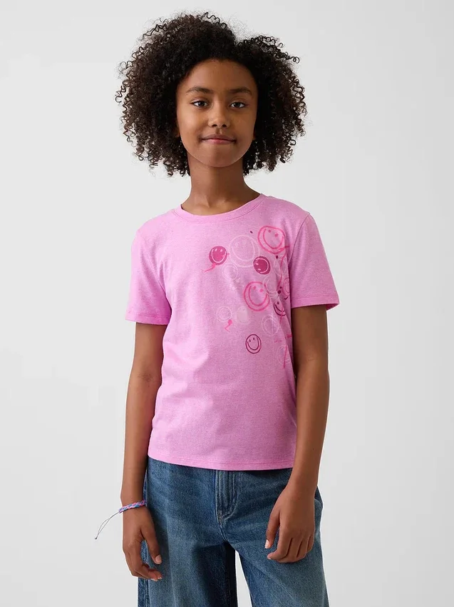 T-shirt graphique ample pour enfants