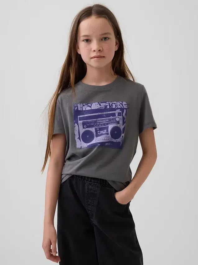T-shirt graphique ample pour enfants
