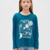 T-shirt graphique ample pour enfants
