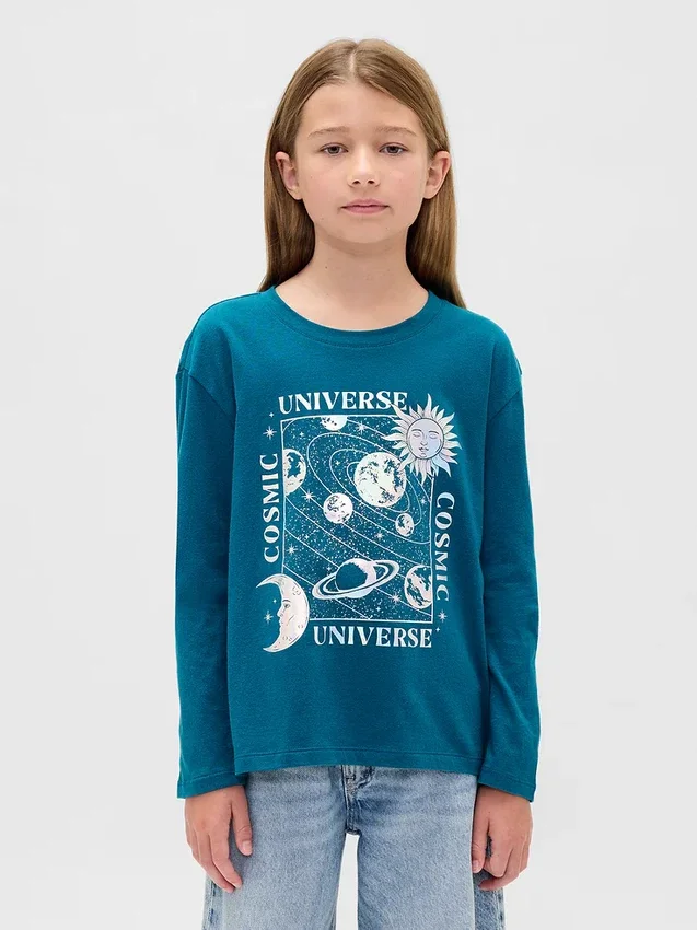 T-shirt graphique ample pour enfants