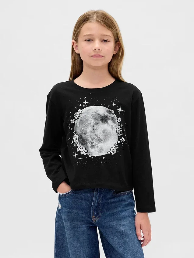 T-shirt graphique ample pour enfants
