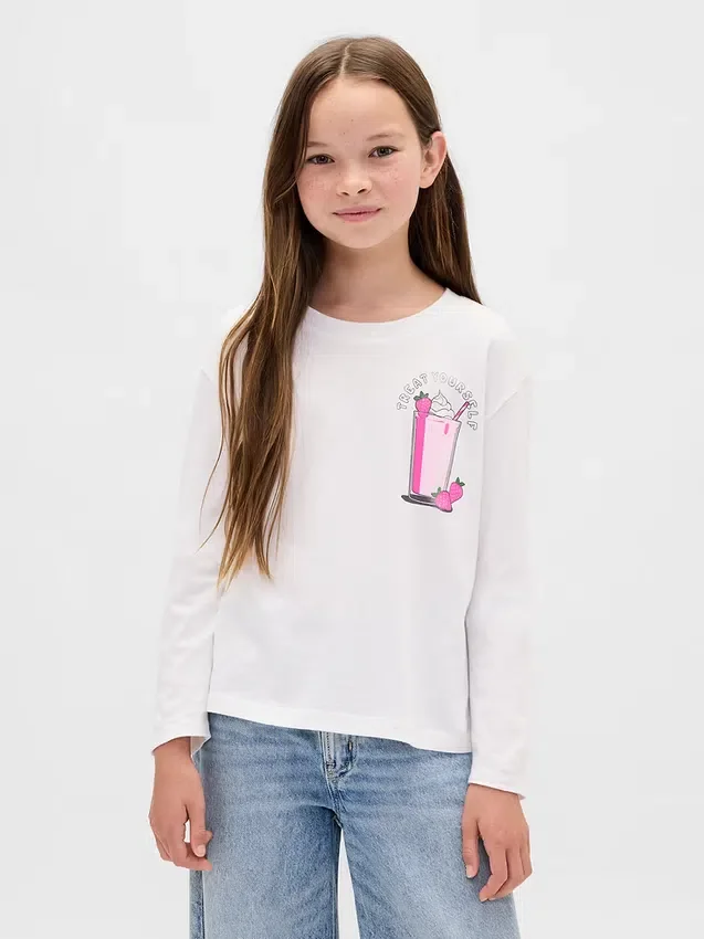 T-shirt graphique ample pour enfants