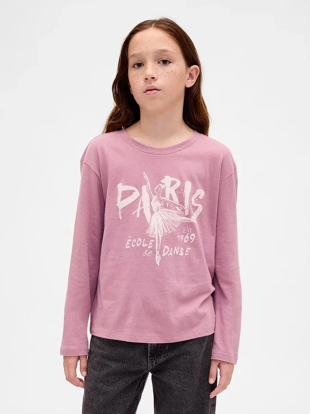 T-shirt graphique ample pour enfants
