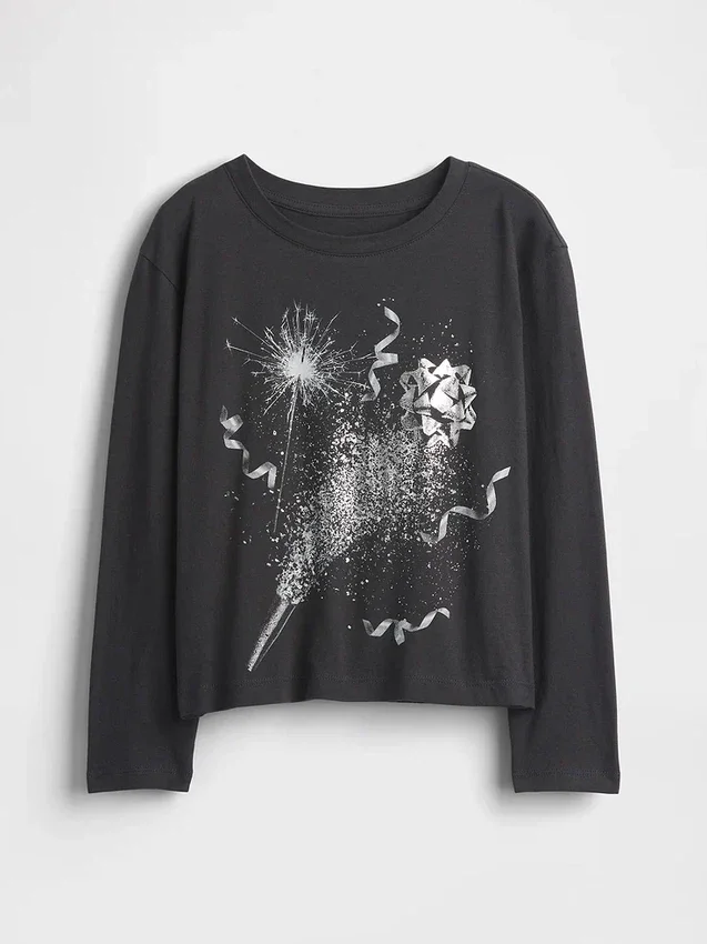 T-shirt graphique ample pour enfants
