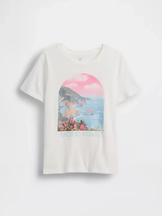 T-shirt graphique ample pour enfants