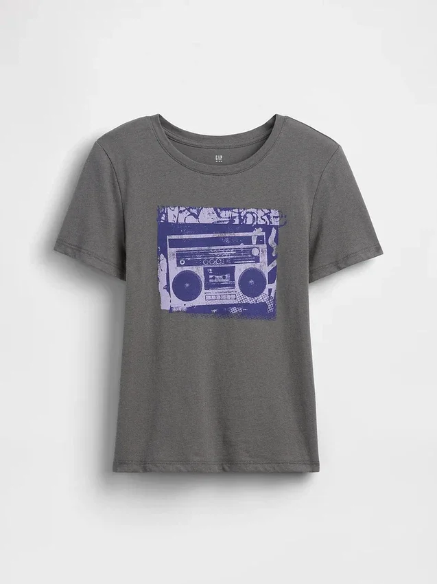 T-shirt graphique ample pour enfants