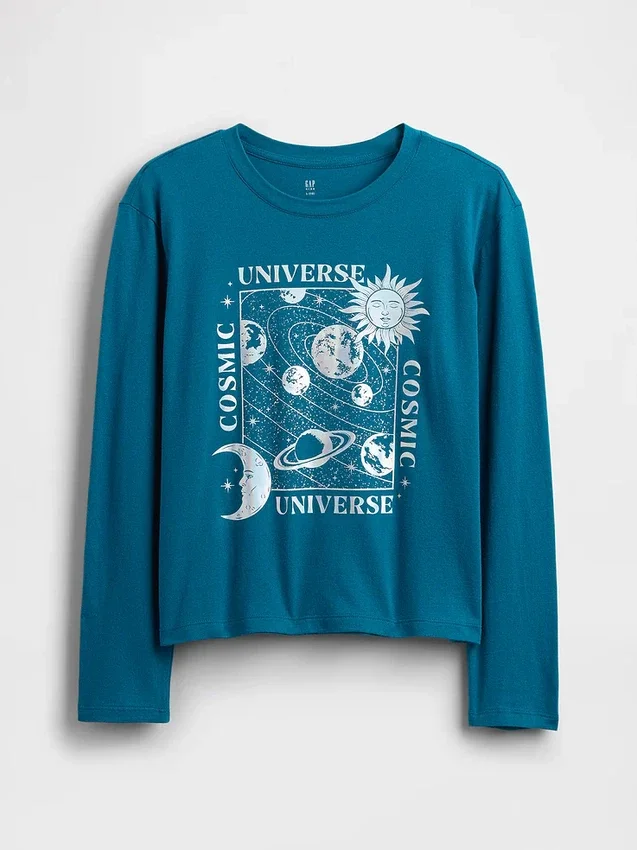 T-shirt graphique ample pour enfants