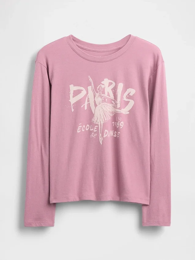 T-shirt graphique ample pour enfants