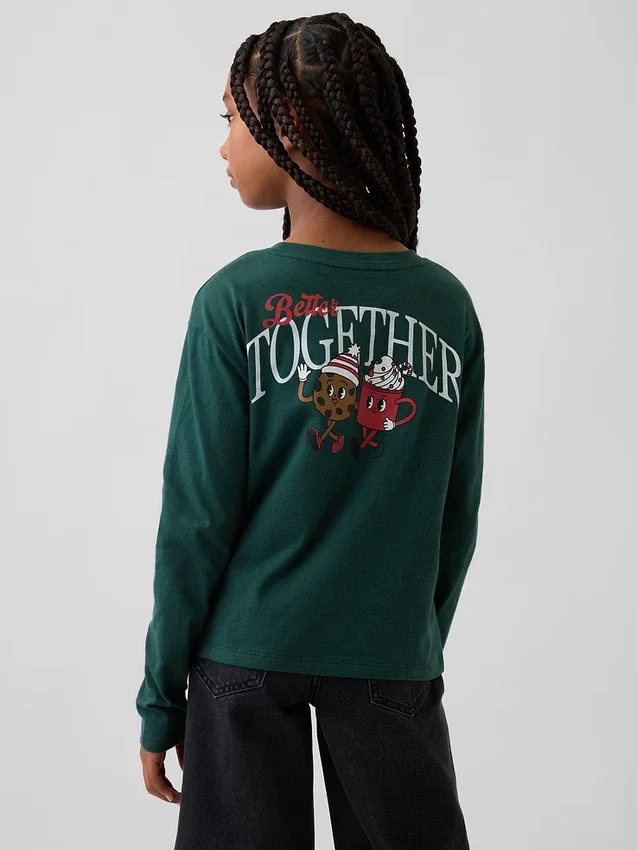 T-shirt graphique ample pour enfants