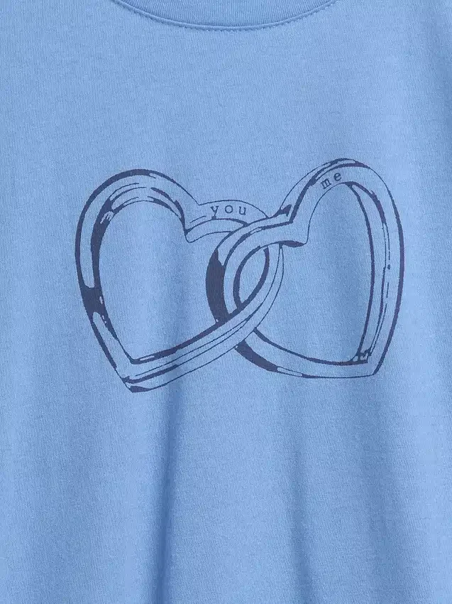 T-shirt graphique ample pour enfants