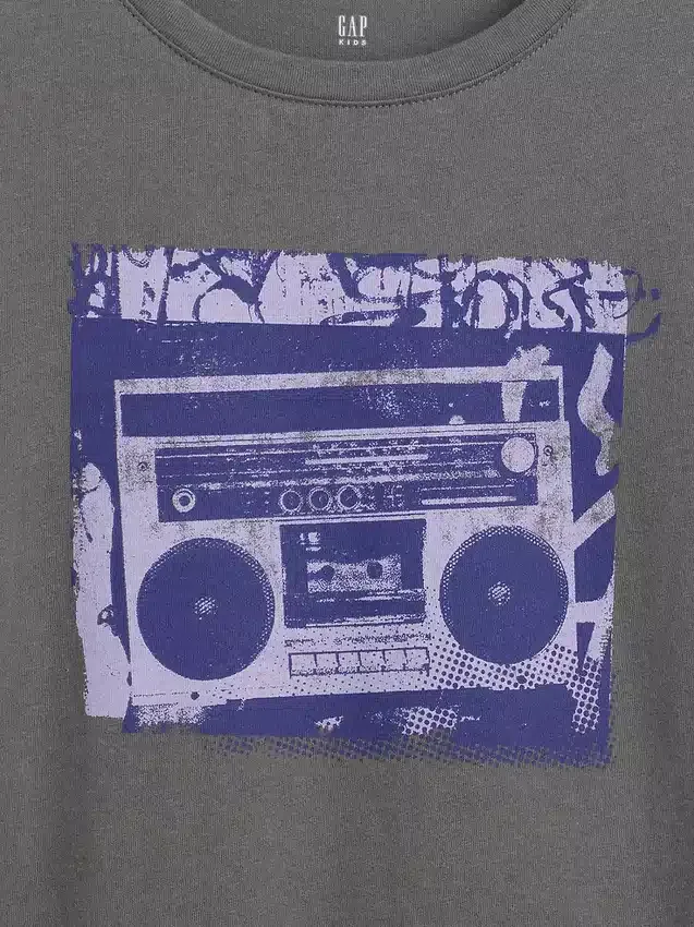 T-shirt graphique ample pour enfants