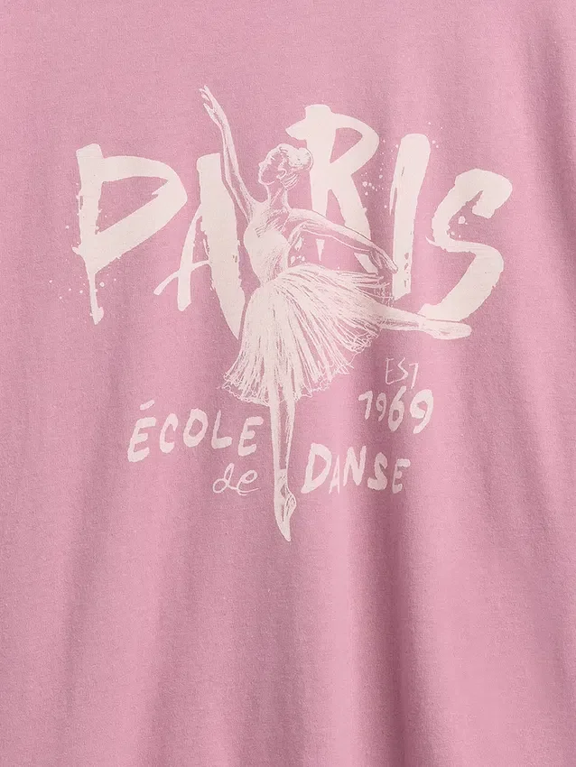 T-shirt graphique ample pour enfants