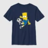 T-shirt graphique « Bart Simpson au foot » pour enfants