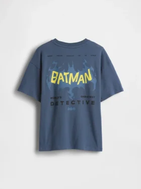 T-shirt graphique Batman pour enfants, coupe ample