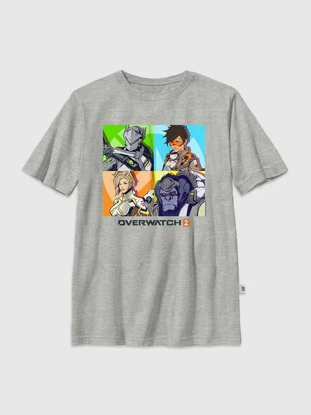 T-shirt graphique « Box Up » Overwatch pour enfants