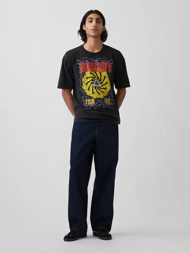 T-shirt graphique court Soundgarden en jersey épais