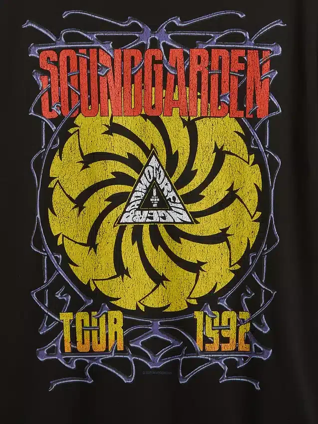 T-shirt graphique court Soundgarden en jersey épais
