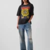 T-shirt graphique court Soundgarden en jersey épais
