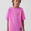 T-shirt graphique décontracté Super Mario pour enfants