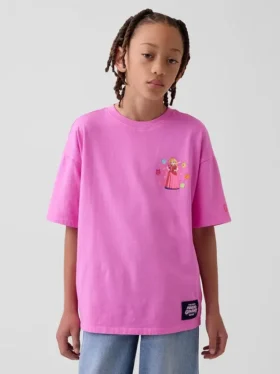 T-shirt graphique décontracté Super Mario pour enfants