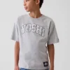 T-shirt graphique décontracté Super Mario pour enfants