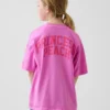 T-shirt graphique décontracté Super Mario pour enfants