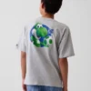 T-shirt graphique décontracté Super Mario pour enfants