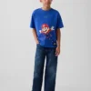 T-shirt graphique décontracté Super Mario pour enfants