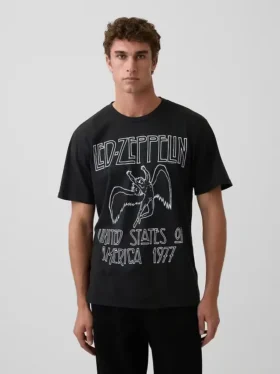 T-shirt graphique Led Zeppelin à la coupe ample