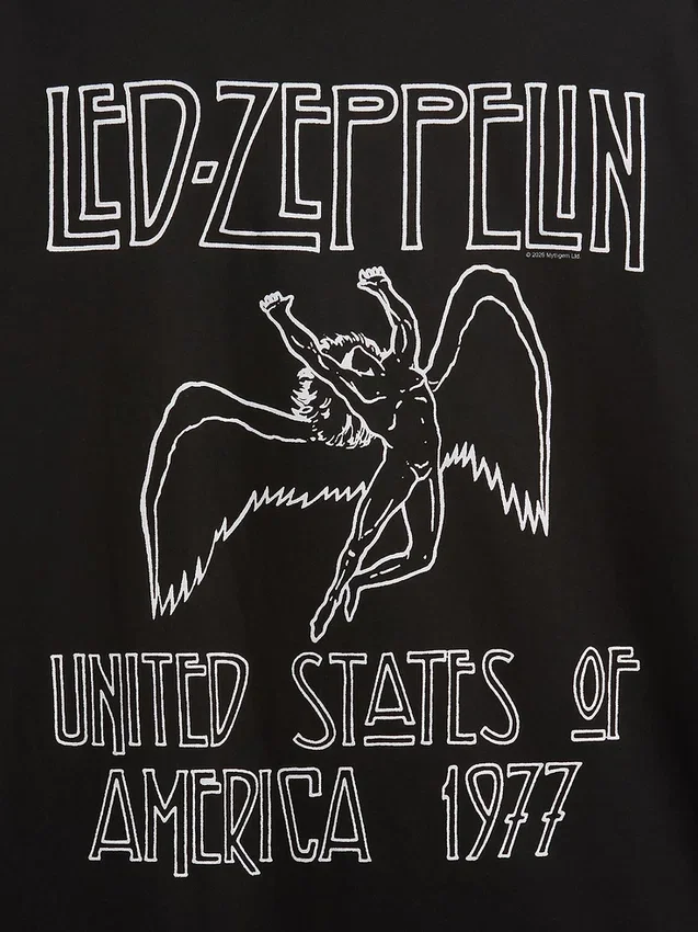 T-shirt graphique Led Zeppelin à la coupe ample