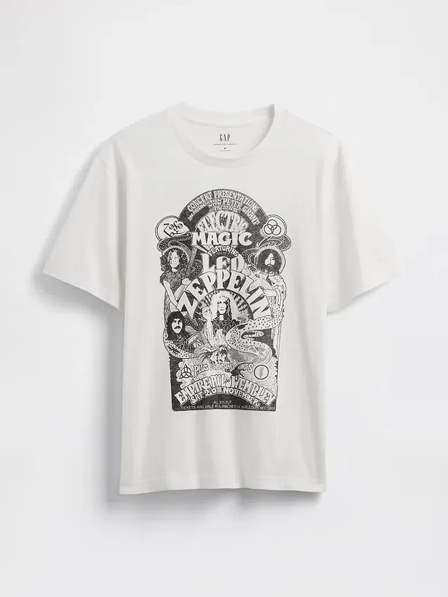 T-shirt graphique Led Zeppelin à la coupe ample